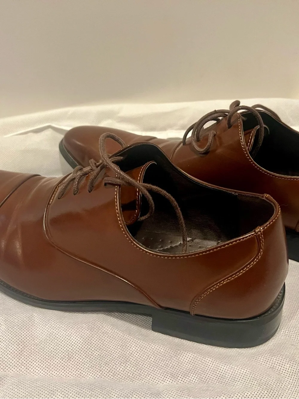 Unlisted Brown Leather Men's Oxford Dress Shoes